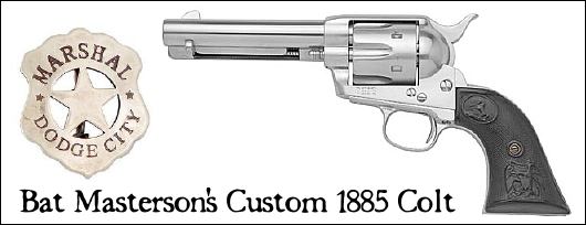 Bat Masterson's Custom 1885 Colt SAA Revolver