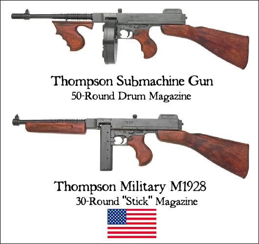 Thompson Submachine Gun and M1928